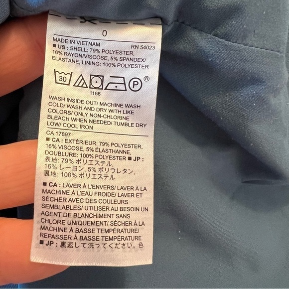 Banana Republic Pencil Skirt Light Blue Button Waist - Picture 11 of 11